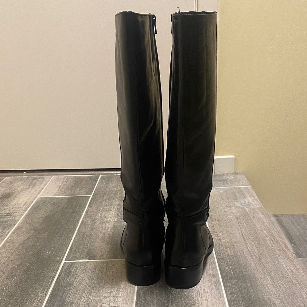 Minelli Knee-High Leather Boots Black Women’s size 9.5 - Picture 7 of 10